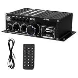 HOMSFOU Stereo-Receiver Mit Wireless-verbindung Für Heim Und Autoanwendung Kompatibel Mit USB Und Speicherkarte Leistungsstarker Audio-Komponenten-Receiver Für Musikliebhaber