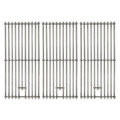 Nexgrill 19 x 9.5 Inch Cast Iron Cooking Grates Compatible with Kitchen Aid 810-0021 Gas Grill Replacement Parts, Gas Grills Cooking Grids (Pack of 3)