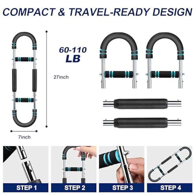 Twister Arm Trainer£¬60-110lb Chest Workout Equipment,Chest Trainer for Men,Portable Detachable for Chest Clip Muscle & Arm Exerciser