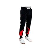 Legea Unisex P222 Trainingsanzug, Nero/Rosso, X-Large