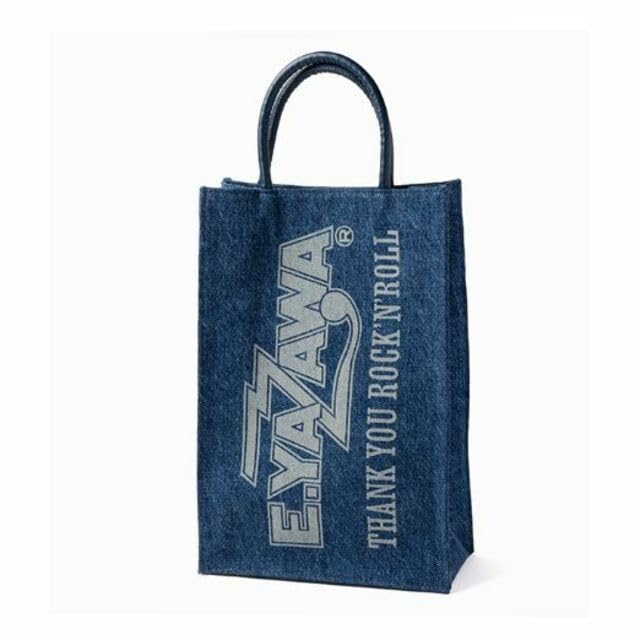 Amazon.co.jp: 矢沢永吉 ブルーデニムバッグロゴTHANK YOU ROCK