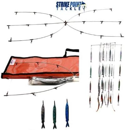 Strike Point Tackle 24'' Dredge & Teaser Kit Blue Fish Strips