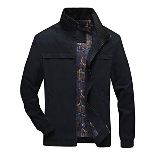 Preisvergleich Produktbild Herren jacken Zipper Stehkragen Patchwork Herbstjacke Winterjacken übergangsjacken Windbreaker Windjacke Männer Outdoorjacke Mantel Jacket Herrenjacken CICIYONER