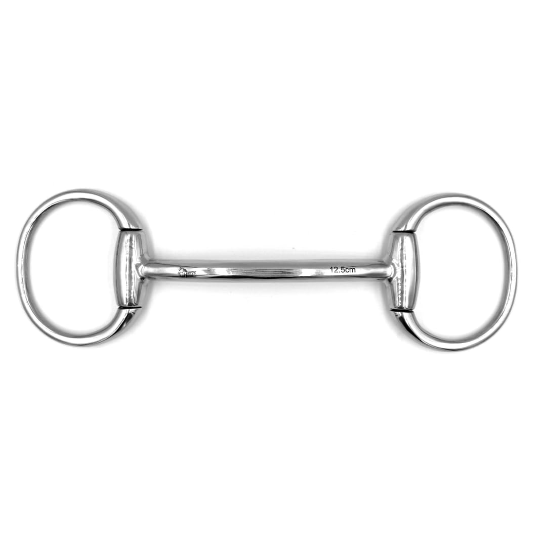 Gebiss Olivenkopfstange Stangengebiss aus Edelstahl Ringdurchmesser 70 mm Gebissstärke 12 mm