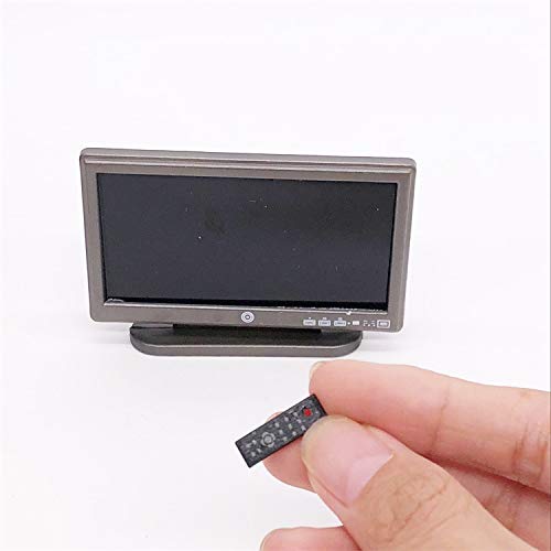 Sxfse Doll House Tv, 1:12 Scale Dollhouse Accessories Miniature Furniture Decor Model, Kids Play Toy (Tv) #TOP2