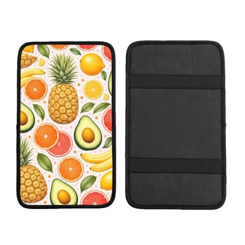Avocado Nut Banana Pineapple Orange Car Handrail Box Cushion Interior