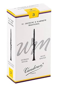 バンドレン　Cl.リード　３　ジャーマンモデル Vandoren トラディショナル 【硬さ：3】【青箱】 リード B