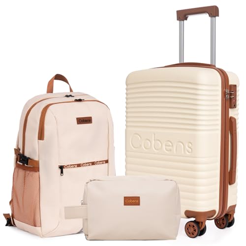 Image of Carry-on Luggage 22x14x9 Airline Approved, Suitcases with Wheels Hardshell, Lightweight Luggage Set with TSA Lock, 20Inch Black Carry-on Suitcase