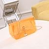 Damen-Umhängetasche, modische Perlenanhänger, transparente Schnalle, leicht und vielseitig, Kuriertasche über der Schultertasche für Damen, Orange, Einheitsgröße #2