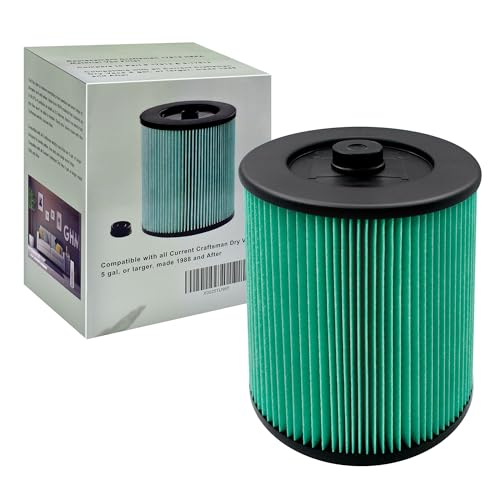 17912 & 9-17912 HEPA Vacuum Filter Compatible with Filter No.9-17912 fits 5 6 8 9 12 14 16 and 32 gal vacs or larger made after 1988