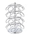 Nifty K Cup Holder – Compatible with K-Cups, Coffee Pod Carousel | 36 K Cup Holder, Spins 360-Degrees, Lazy Susan Platform, Modern Chrome Design, Home or Office Kitchen Counter Organizer