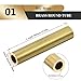 DFDPAXL H62 Brass Tube OD 9Mm, Metal Copper Hollow Tube Length 500Mm Wall Thickness 0.2-2Mm Suitable for Industry, Gardening Products,9×0.5×500mm