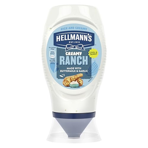 Hellmanns Creamy Ranch Sauce made with buttermilk & garlic cool & tangy flavour 245 g