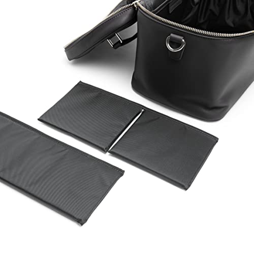 Leatherology Black Onyx Extra Large Train Case Cosmetic Makeup Bag Organizer For Women W/Removeable Divider System #TOP4