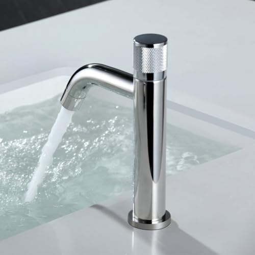 Grifo de baño de inducción inoxidable 304, monomando de agua fría con sensor 5