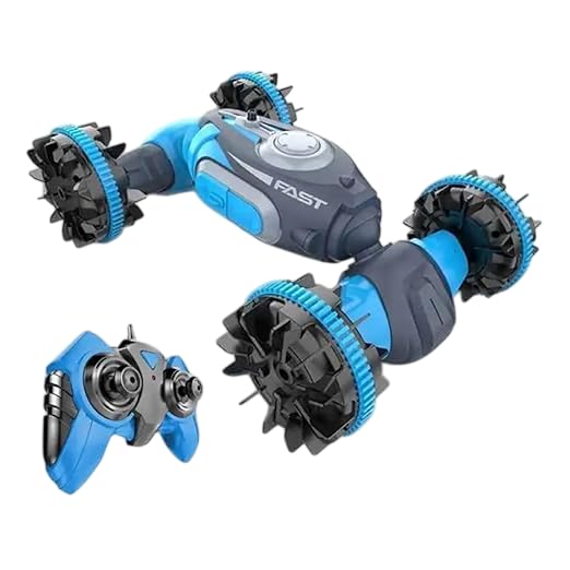 Image of Stunt Motion Vanguard ALLTERRAIN Water High Speed Racing Remote Controller Car 2.4 GHz RC Stunt Car 4WD Off Road Monster Truck 360 Flip Fully Functional, Multicolor