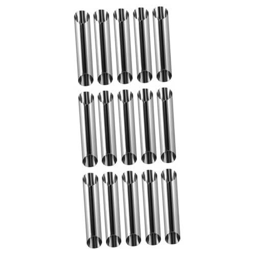HOLIDYOYO Cannoli Tubes Croissant Molds Hollow Bread Baking Tubes 15pcs Set for Pastry