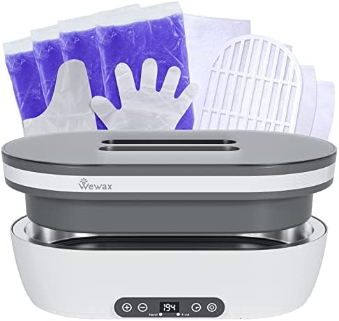 Paraffin Wax Machine for Hand and Feet with 4 Pack of Paraffin Wax,4500ML Detachable Pot Paraffin Wax Machine for Paraffin Bath and Arthritis (White)