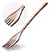 Forks,Wooden Forks, AOOSY 6 Pieces Eco-friendly Japanese Wood Salad Dinner Forks Wooden Forks Set Reusable Handmade Natural Wood Flatware Set for Cooking Stirring Eating