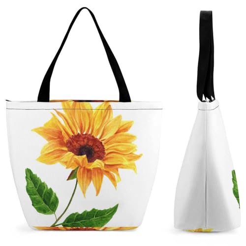 Sac à main femme jaune tournesol chic et spacieux sac de voyage souple