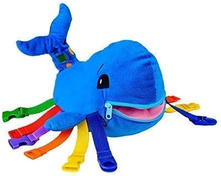 Miniatura 4 de Buckle Toys - Paquete Blu Whale y Mini Buster Square Buddies - Juguetes educativos de aprendizaje - Desarrollan habilidades motoras y resolución de