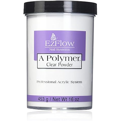 EZ Flow A Polymer Clear False Nails, 16 Ounce Cover