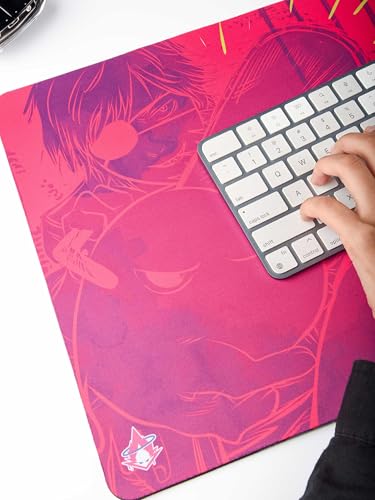 Image of Chainsaw Man Anime Desk Mat Extra Large (80cm x 30cm x 3-4mm), Chainsaw Graffiti Printed Anime Anti-Slip Mouse Pad