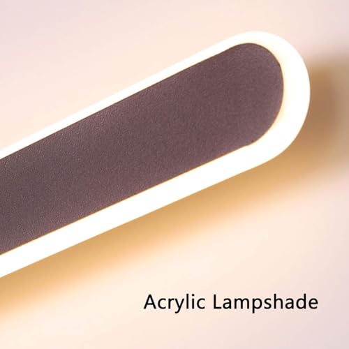 Lampe de miroir LED salle de bain plafonnier moderne marron 3 températures - 6