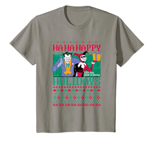 Bambino DC Comics Batman Joker Happy Holidays Camiseta Maglietta