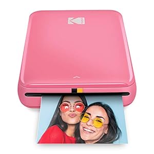 KODAK Step Instant Photo Printer With Bluetooth/NFC, ZINK Technology & KODAK App for iOS & Android (Pink) Prints 2×3…