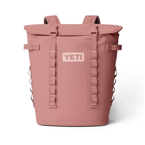 YETI Hopper M20 Backpack Soft Sided Cooler with MagShield Access, Sandstone Pink