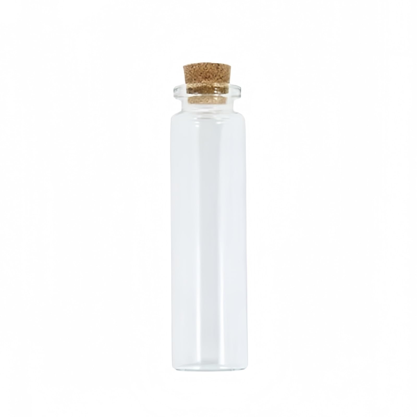 Loacea DIY Glass Jar Mini Transparent Glass Jars DIY Containers, Diameter 2.1cm Message Vials Ornaments Cork Stoppers 5pcs(20ml*8.5cm)