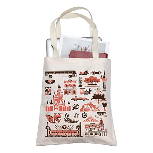 BLUPARK Parks Theme Inspired Tote Bag Magic K Gifts M World Gift M Kingdom Tote Bag Family Vacation Gift