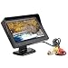 Produktbild Car Vehicles Rückfahrkamera Umkehrmonitor 4.3-Zoll-LCD-Bildschirm mit Sunshade Audio-Video Car Monitor Screen Parking Aid Camera, Schwarz