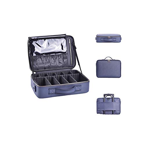 Rose Gold Makeup Organizer| 2020New Fashion Women Cosmetic Bag Travel Makeup Professional Make Up Box Cosmetics Pouch Bags Beauty Case For Makeup Artist-03-L