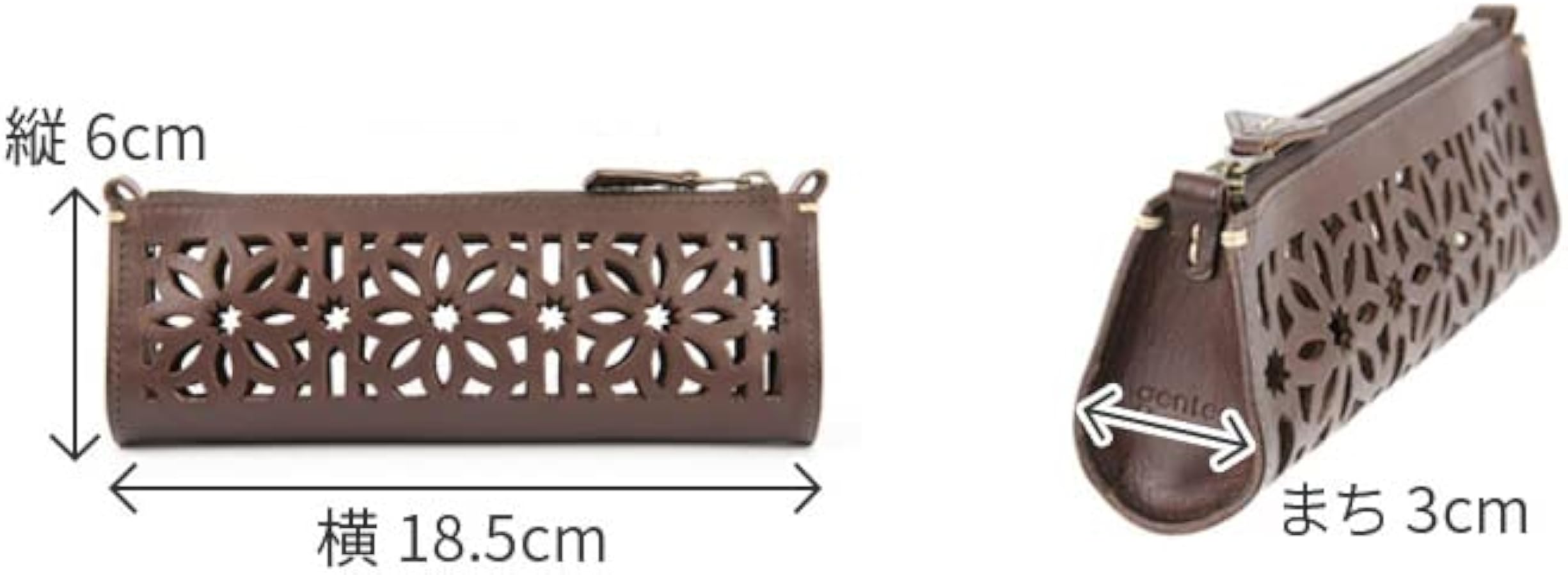 Amazon.co.jp: Genten GE-31624-50 Women's Pencil Case, Genuine