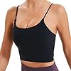 Lemedy Women Padded Sports Bra Fitness Workout Running Shirts Yoga Tank Top (XL, Black)