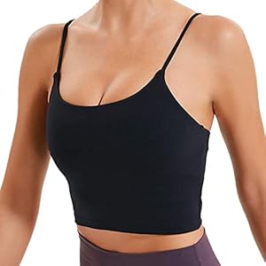 Lemedy-Women-Padded-Sports-Bra-Fitness-Workout-Running-Shirts-Yoga-Tank-Top Lemedy Women Padded Sports Bra Fitness Workout Running Shirts Yoga Tank Top (XL, Black)