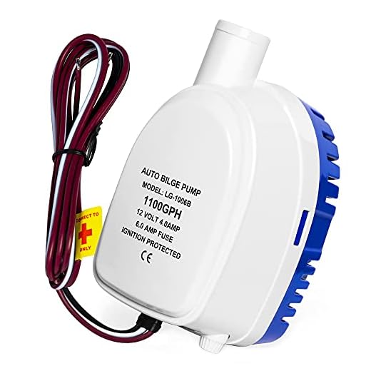 Automatic Bilge Pump 12V 1100GPH Submersible Boat Bilge Water Pump Auto with Float Switch Bilge Pump for Boat