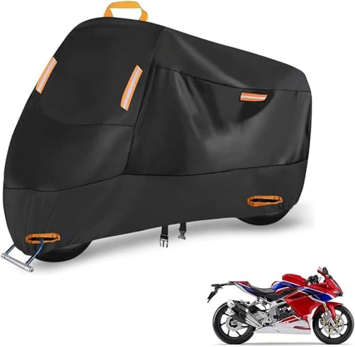 適応ホンダ CBR250RR 専用 バイクカバー バイクボディーカバー 原付 厚手 高防風 防埃 防雨 防水 防雪 紫外線防止 UVカット 盗難防止 ワンタッチバックル付き ロック穴付き 反射テープ付き 収納バッグ付き バイク車体カバー