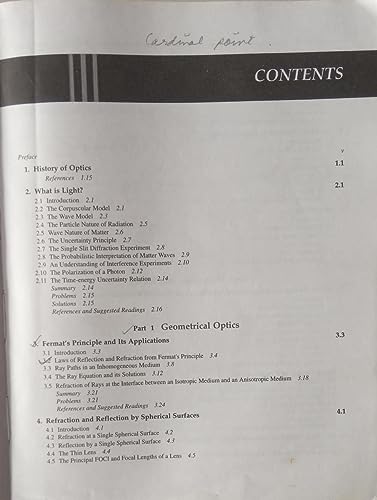 Image of Optics 4th Edition By Ajoy Ghatak (Second Hand & USed Book) (S)