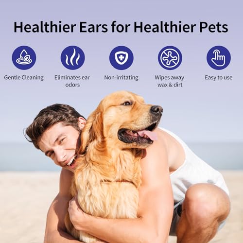 Funfawn Pet Ear Relief Finger Wipes for Dogs & Cats - Disposable Dog Ear Cleaner Wipes - Remove Wax Dirty and Odor - Relieve Ear Itching and Inflammation - Safe Natural Ingredients - 50 Count - Image 7