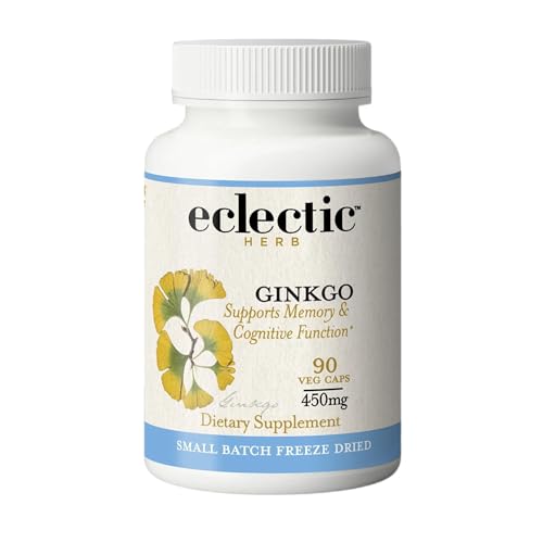 Eclectic Herb, Ginkgo Biloba, Cognitive + Circulatory Support, 90 CT