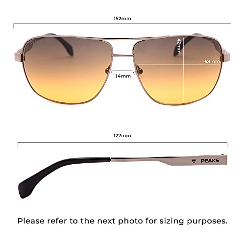 AV2 Non-Polarized Aviator Sunglasses -Unisex- Dual-Zone Lens Technology, Zero Distortion3