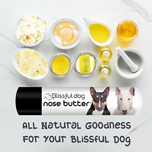 Image of The Blissful Dog Bull Terrier Nose Butter for Dry, Cracked Skin, Lick-Safe Dog Nose Balm with Moisturizing Shea Butter, Almond, Olive, and Essential Oils, Pet Supplies, Uncented, 0.15 oz.