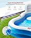 QPAU Inflatable Swimming Pool with 2 Seats and Backrests, 80