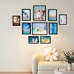 BESCRCL 10 Pack Picture Frames Collage Wall Decor, Gallery Wall Frame Set for Tabletop or Wall Mounting Display, Multi Size with Two 8x10, Four 5x7, and Four 4x6 Photo Frames, Black - Image 3
