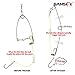 SAMSFX Fishing Spring Hook Emergency Kit 3PCS, Including 50M Test Line and 50PCS Baitholder Hooks of 3#-12#