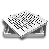 Acier inoxydable durable : Le couvercle de regard extérieur est fabriqué en acier inoxydable 304, offrant une grande résistance, une forte capacité de charge, une résistance à la corrosion et aux intempéries.