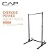 CAP Barbell Power Rack with Pull Up Bar & Attachments - Squat Rack & Strength Training Power Cage for Home Gym - Carbon